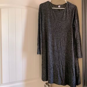 Old Navy Charcoal Skater Sweater Midi Dress | size medium